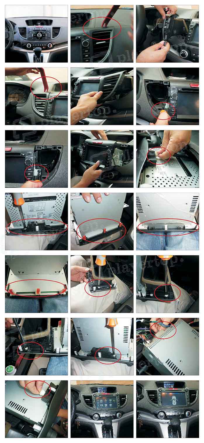 installer autoradio honda crv 2012